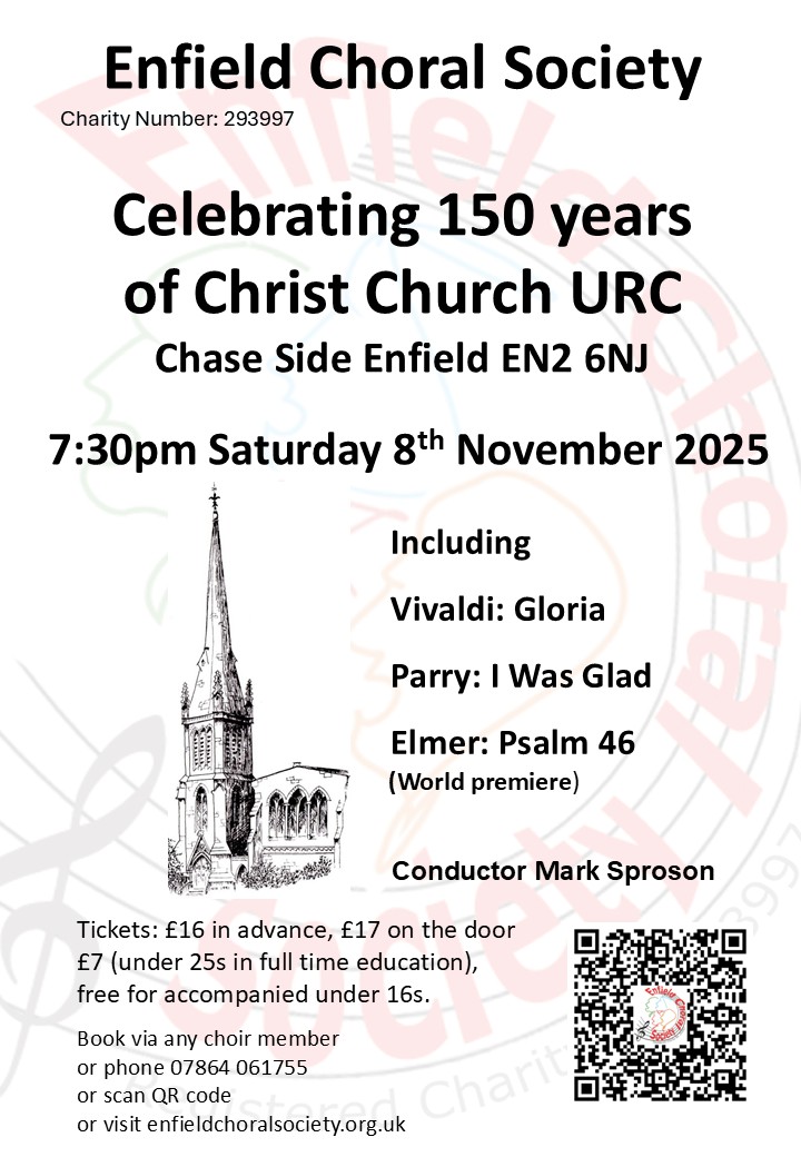 Enfield Choral Society Autumn Concert 2025 Enfield Choral Society Autumn Concert 2025