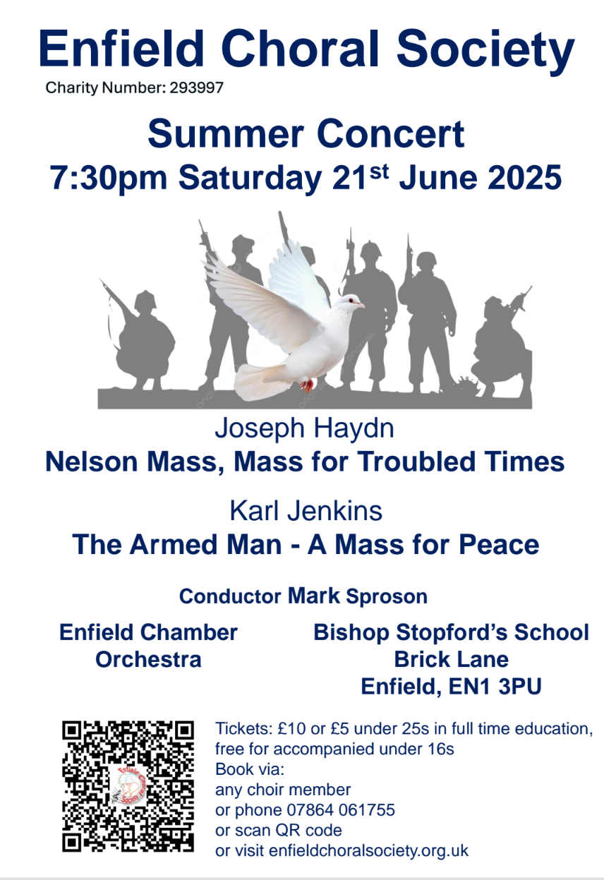 Enfield Choral Society Summer Concert 2025