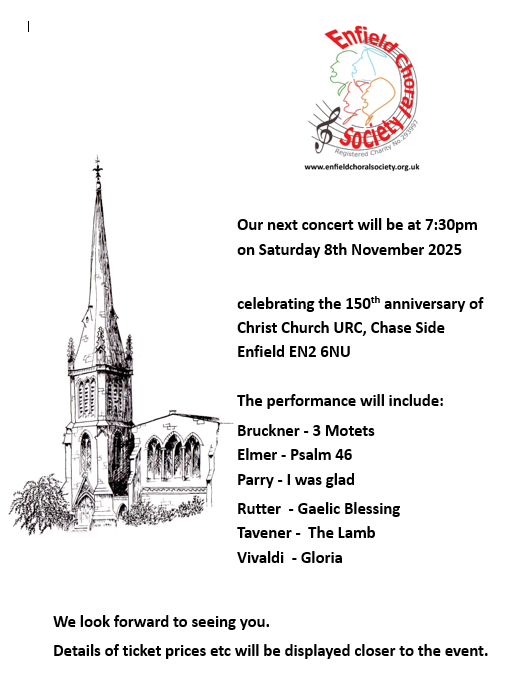 Enfield Choral Society Autumn Concert 2025
